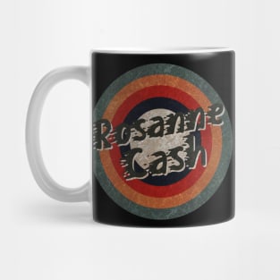 Retro Color Typography Faded Style Rosanne Cash Mug